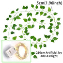 Cascata de Folhagem com Micro LED - Decoração Encantadora