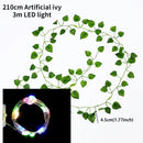 Cascata de Folhagem com Micro LED - Decoração Encantadora