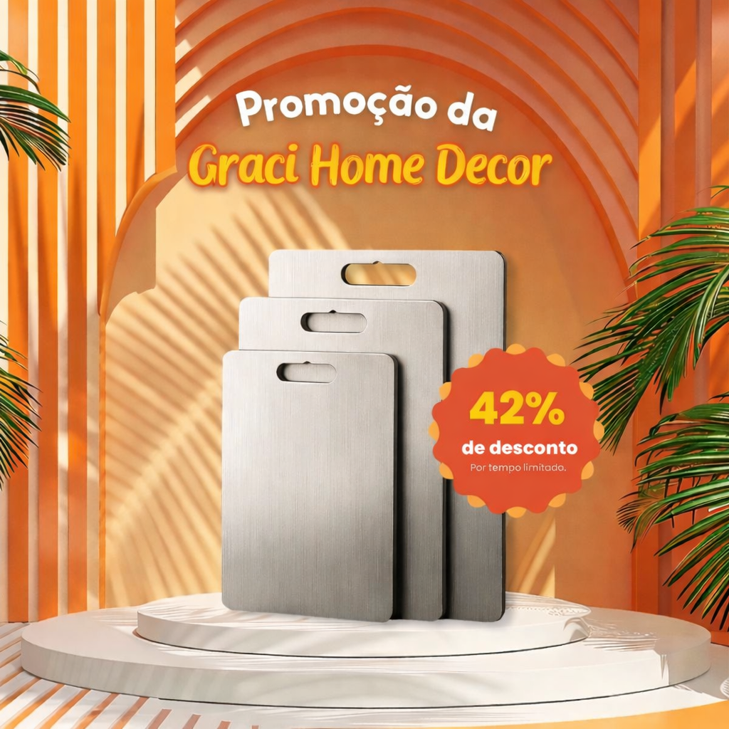 Tábua de Cozinha Titanium - Antibacteriana e Antisujeira