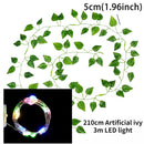 Cascata de Folhagem com Micro LED - Decoração Encantadora