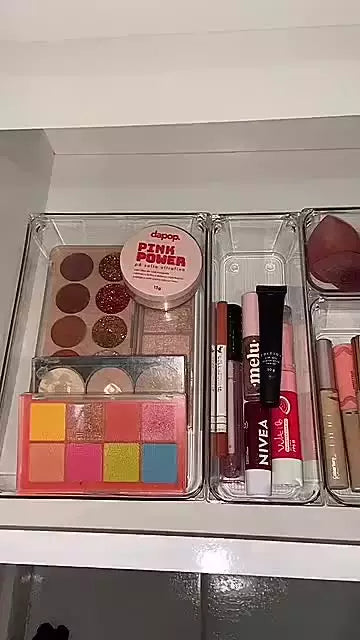 kit  5/7 Organizadores Multiuso para Gavetas, Armários, Geladeiras Potes em Acrílico