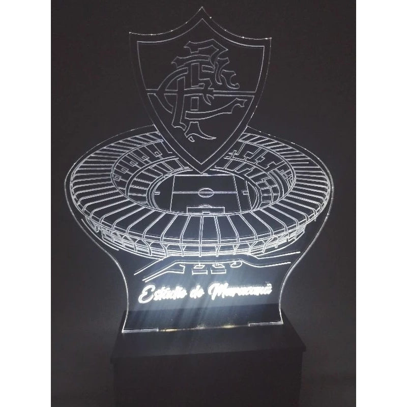 Luminária Led Maracanã Fluzão personalizada com seu nome