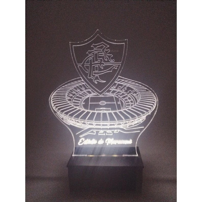 Luminária Led Maracanã Fluzão personalizada com seu nome