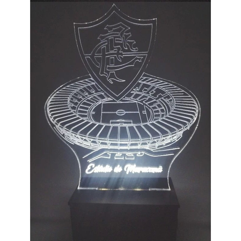 Luminária Led Maracanã Fluzão personalizada com seu nome