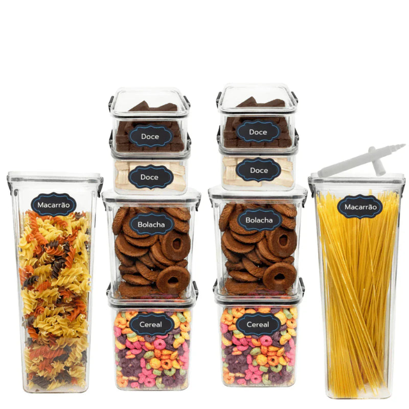 Potes Herméticos com Trava e Alta Vedação