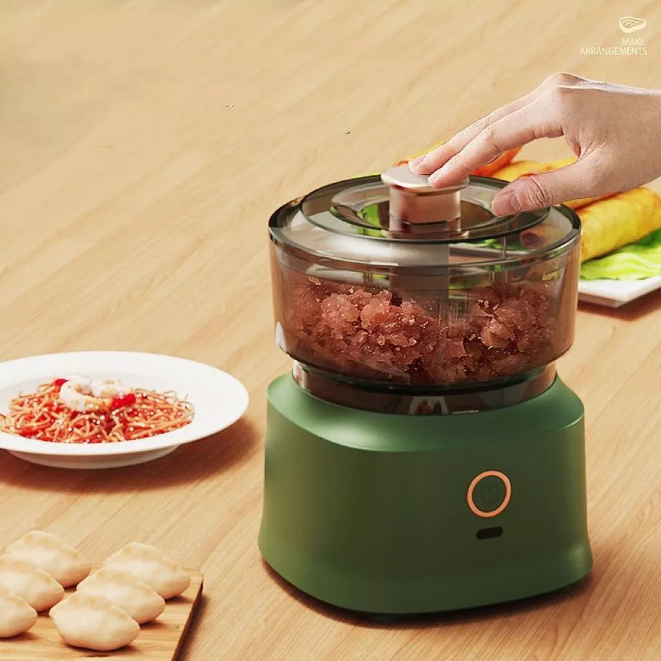Mini Processador de Alimentos Elétrico Recarregável