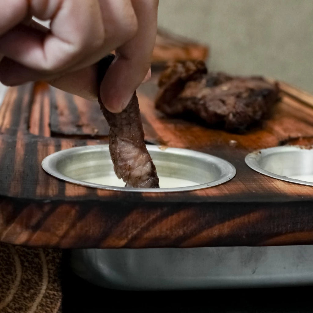 Tábua Gourmet – Com Gaveta e 2 Potes para Churrasco