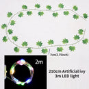 Cascata de Folhagem com Micro LED - Decoração Encantadora