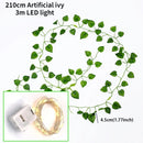 Cascata de Folhagem com Micro LED - Decoração Encantadora