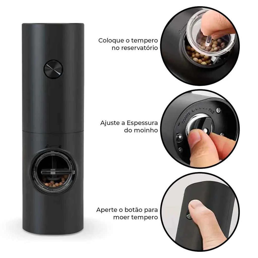 Moedor de Temperos Elétrico Max Precision