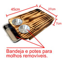 Tábua Gourmet – Com Gaveta e 2 Potes para Churrasco