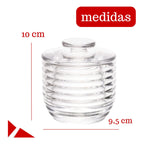🍯 Manteigueira Francesa de Vidro Colmeia Lyor – Sabor e Elegância à Mesa