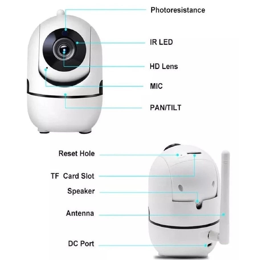 Câmera Inteligente Wi-Fi 360°: Segurança e Tranquilidade para o seu Lar